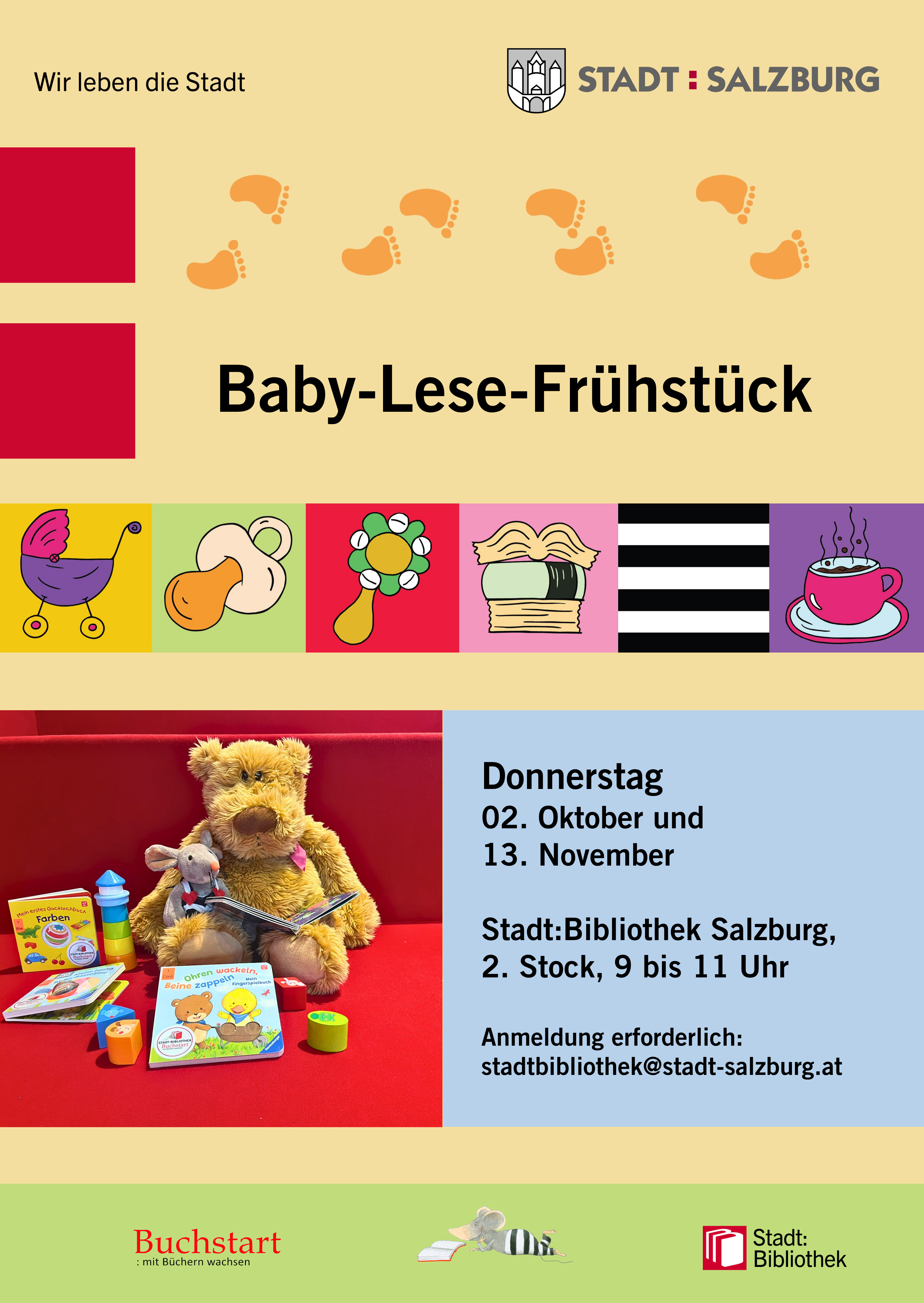 Baby-Lese-Frühstück