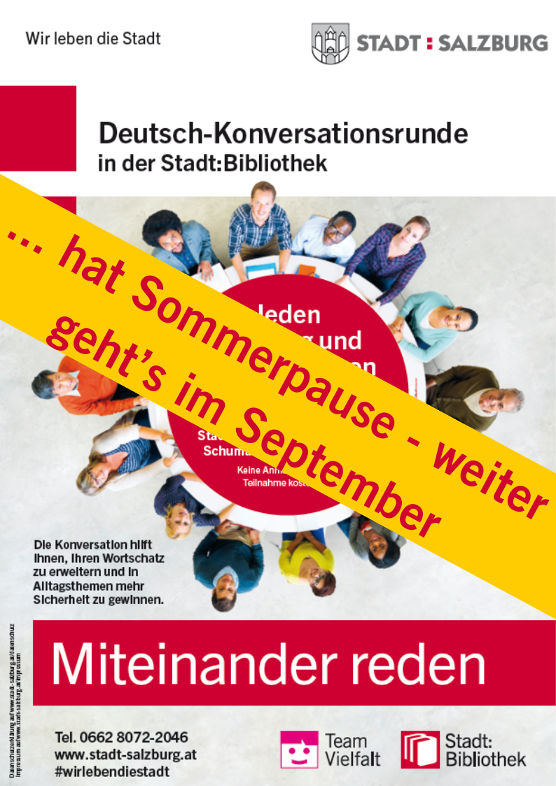 Plakat von Miteinander reden